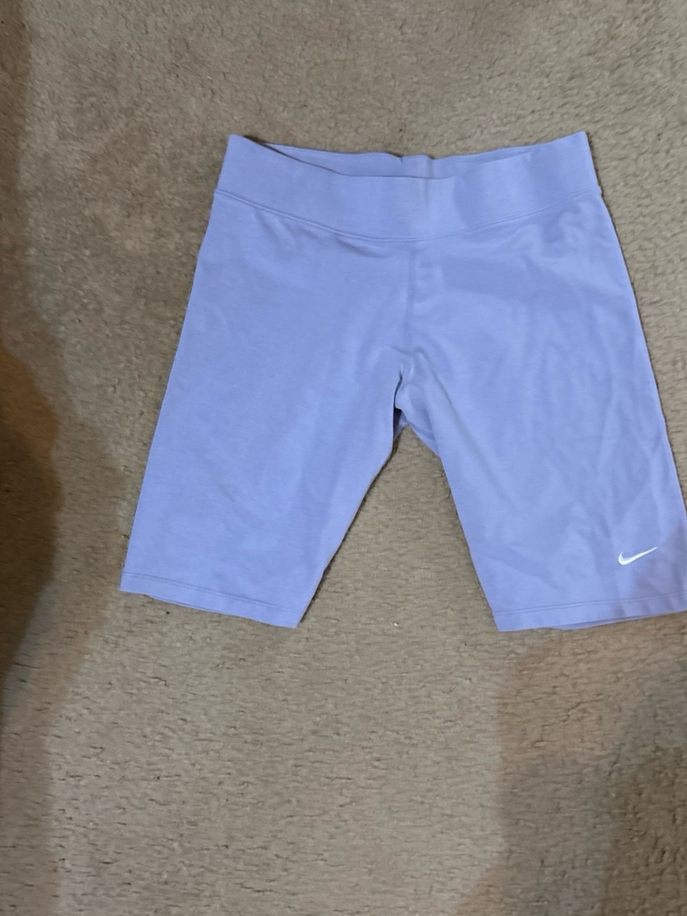 Nike High-Waist Purple Activewear Bike Shorts